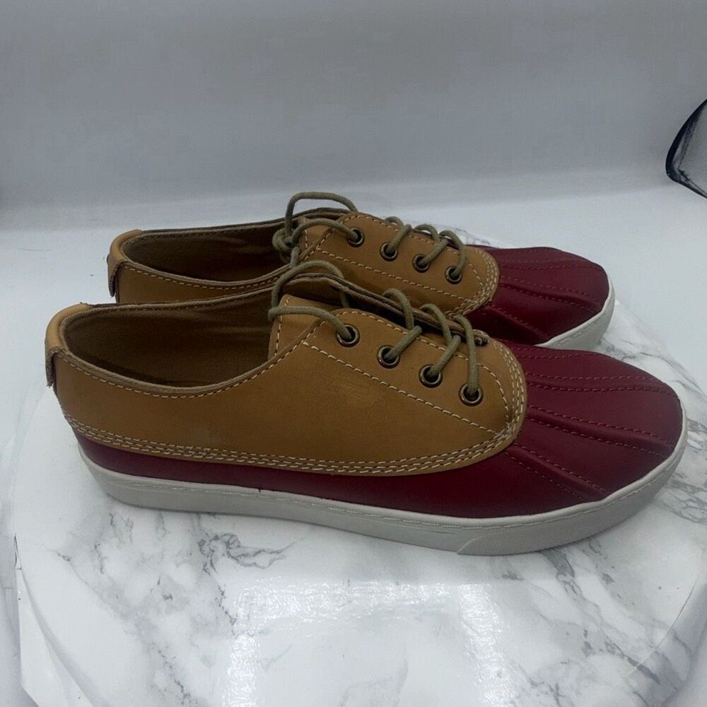 GH BASS Red Sydney Leather Duck Shoes-8M